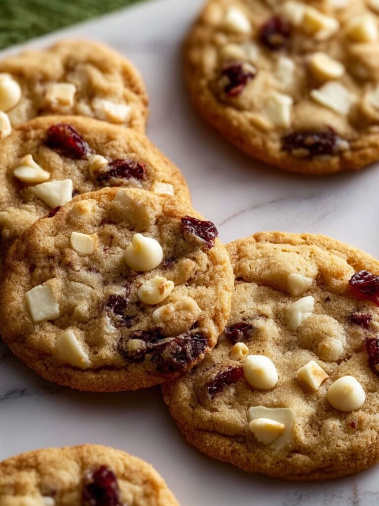 White Chocolate Cranberry Cookies Recipe