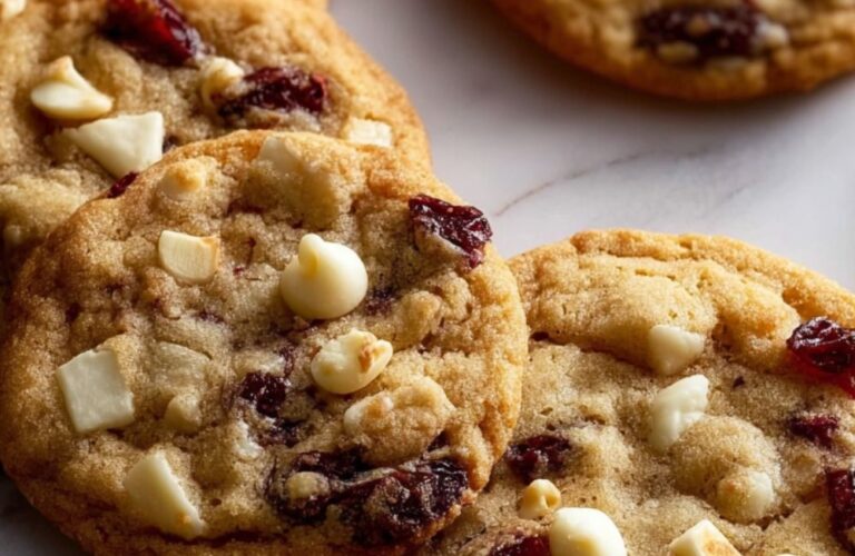 White Chocolate Cranberry Cookies Recipe