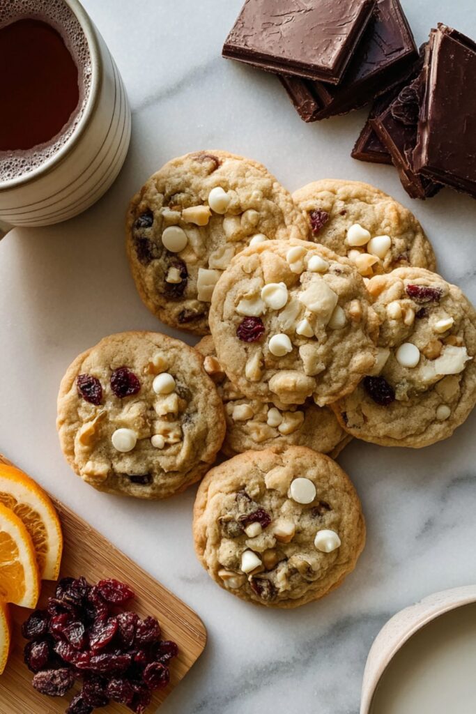 White Chocolate Cranberry Cookies Recipe