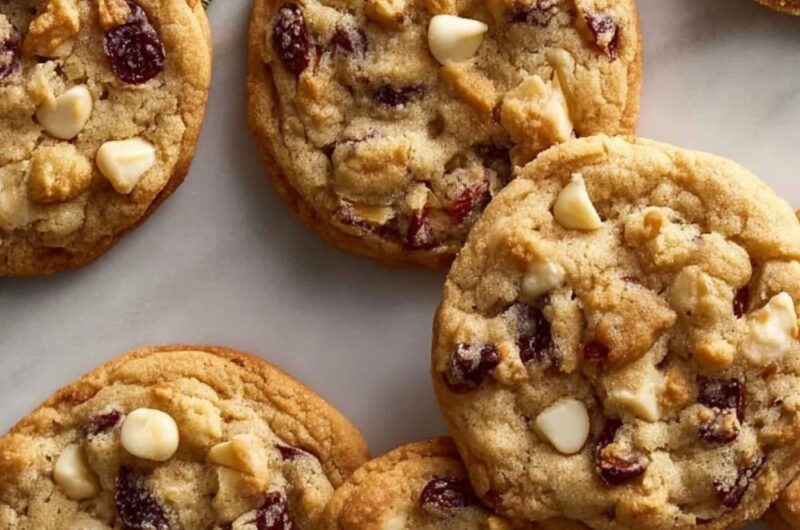 White Chocolate Cranberry Cookies Recipe