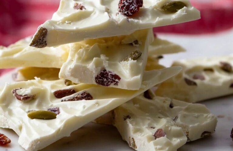 White Chocolate Holiday Bark Recipe