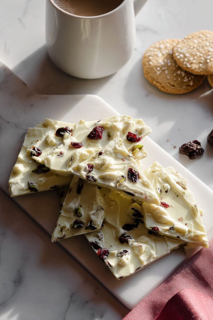 White Chocolate Holiday Bark Recipe