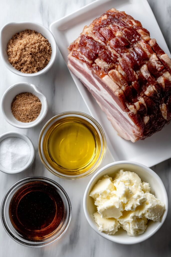 Baked Ham with Brown Sugar-Honey Glaze Recipe