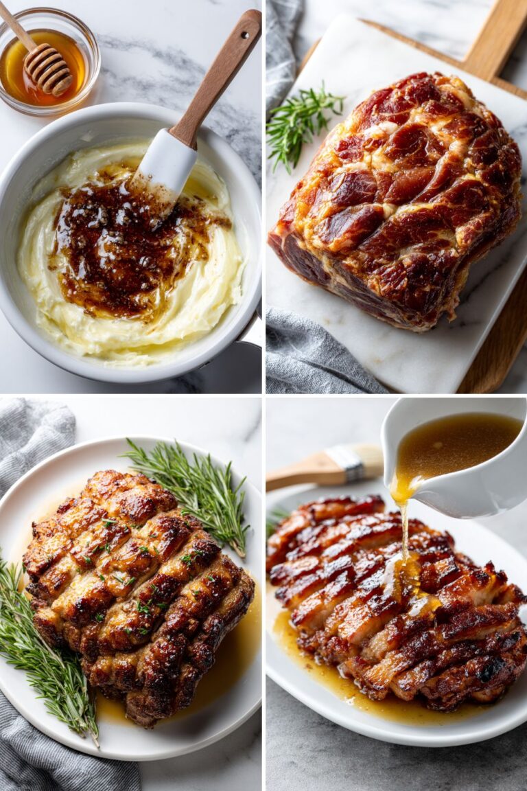 Baked Ham with Brown Sugar-Honey Glaze Recipe - Lulu's Copycats