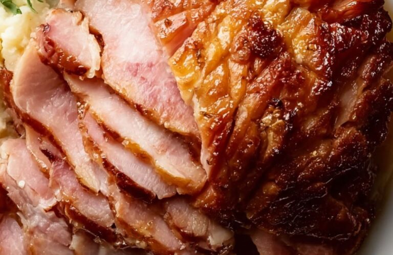 Baked Ham with Brown Sugar-Honey Glaze Recipe
