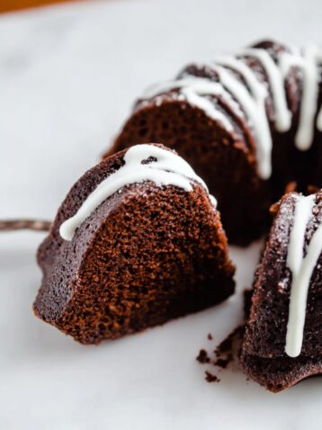 Chocolate Gingerbread Bundt Cake with Cream Cheese Frosting Recipe