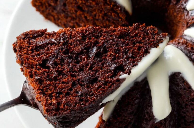 Chocolate Gingerbread Bundt Cake with Cream Cheese Frosting Recipe