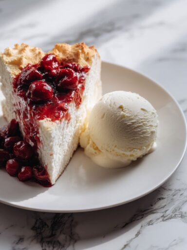 Angel Food Cake with Rosé Berries Recipe