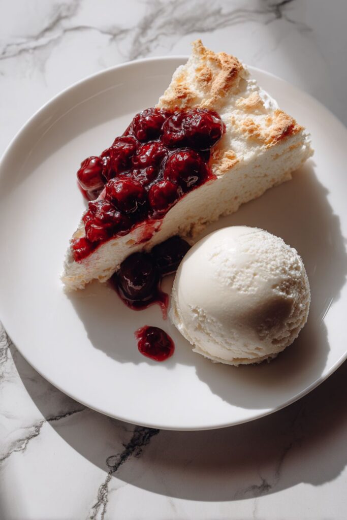 Angel Food Cake with Rosé Berries Recipe