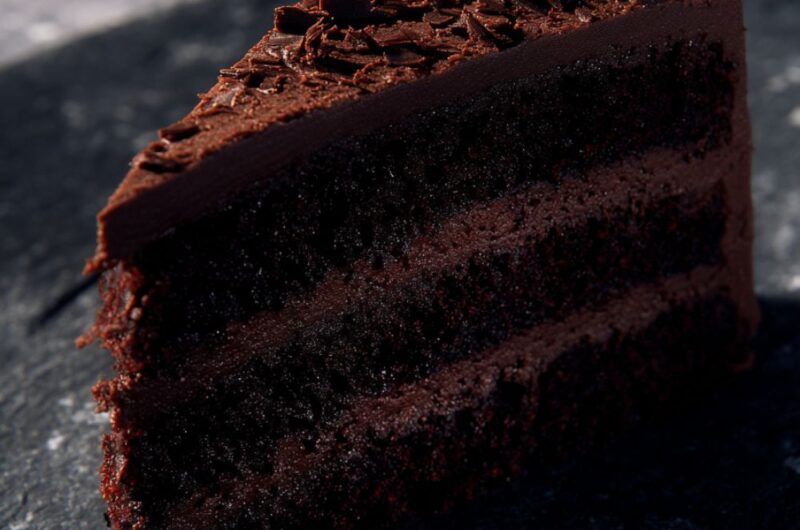 Black Chocolate Cake Recipe