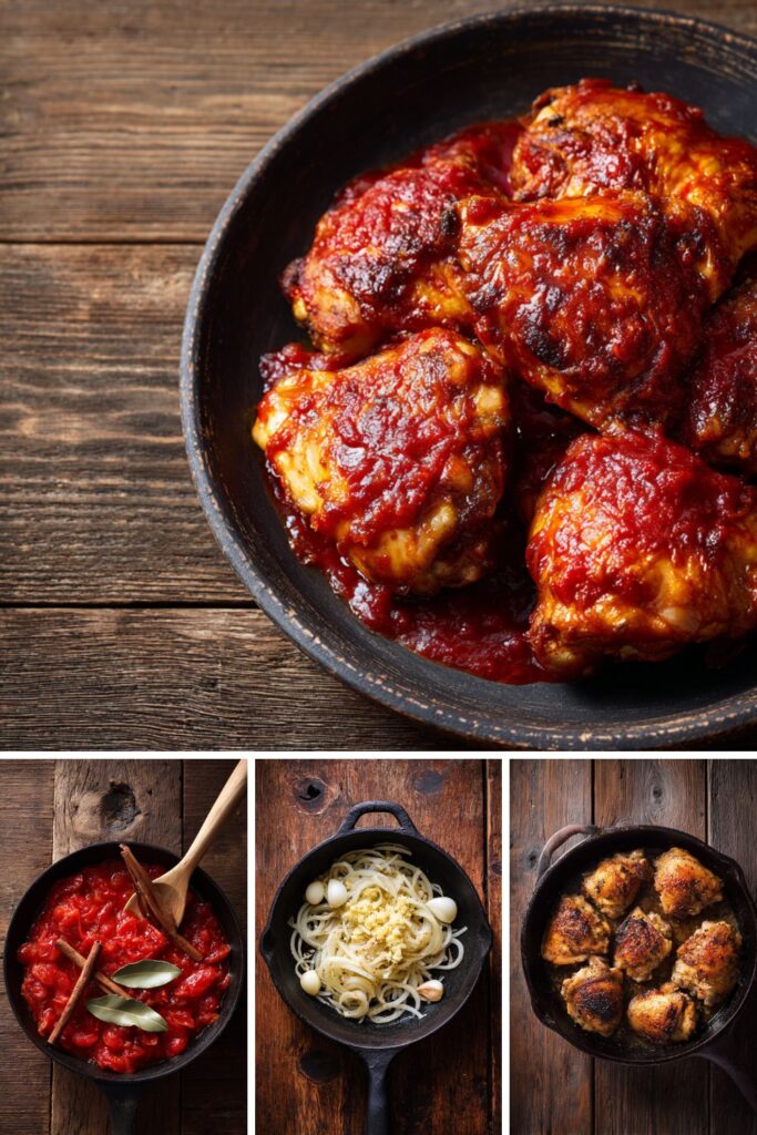 Braised Chicken Thighs and Legs with Tomato Recipe