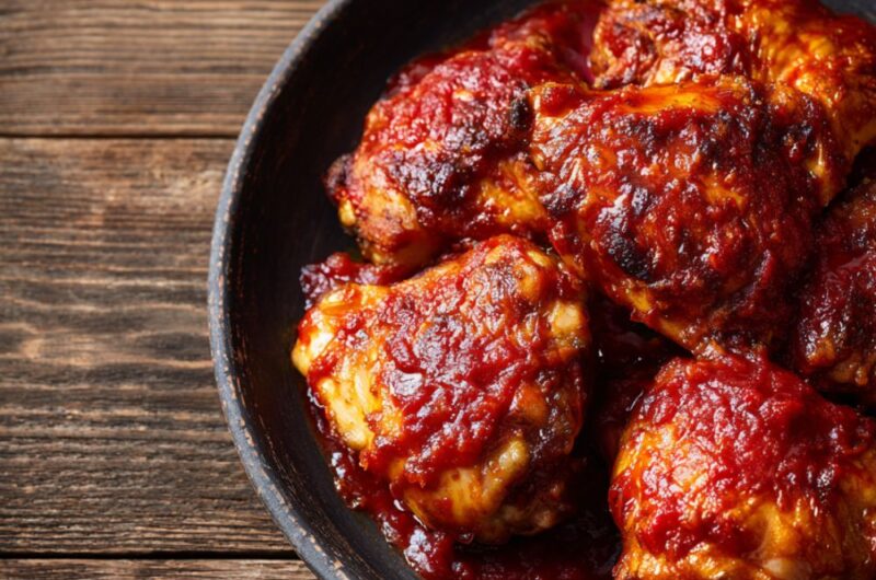 Braised Chicken Thighs and Legs with Tomato Recipe