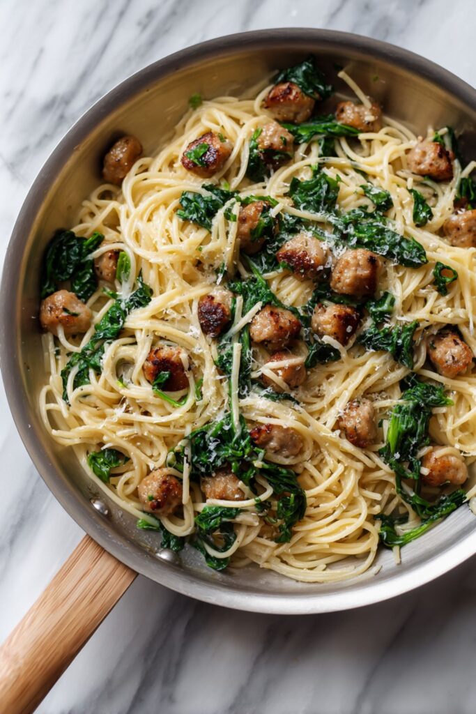 Cacio e Pepe with Sausage