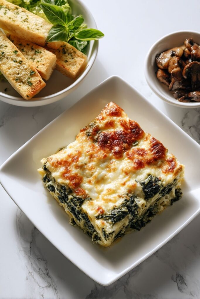 Cheesy Spinach Baked Penne Recipe