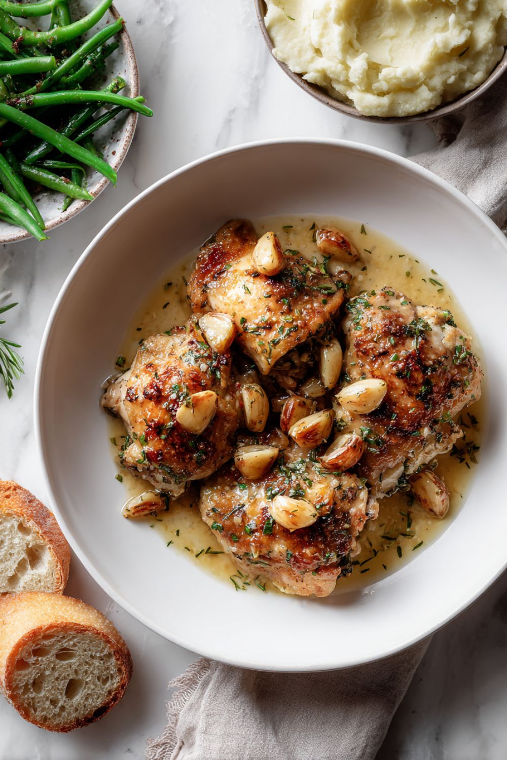 Chicken with Forty Cloves of Garlic Recipe - Lulu's Copycats