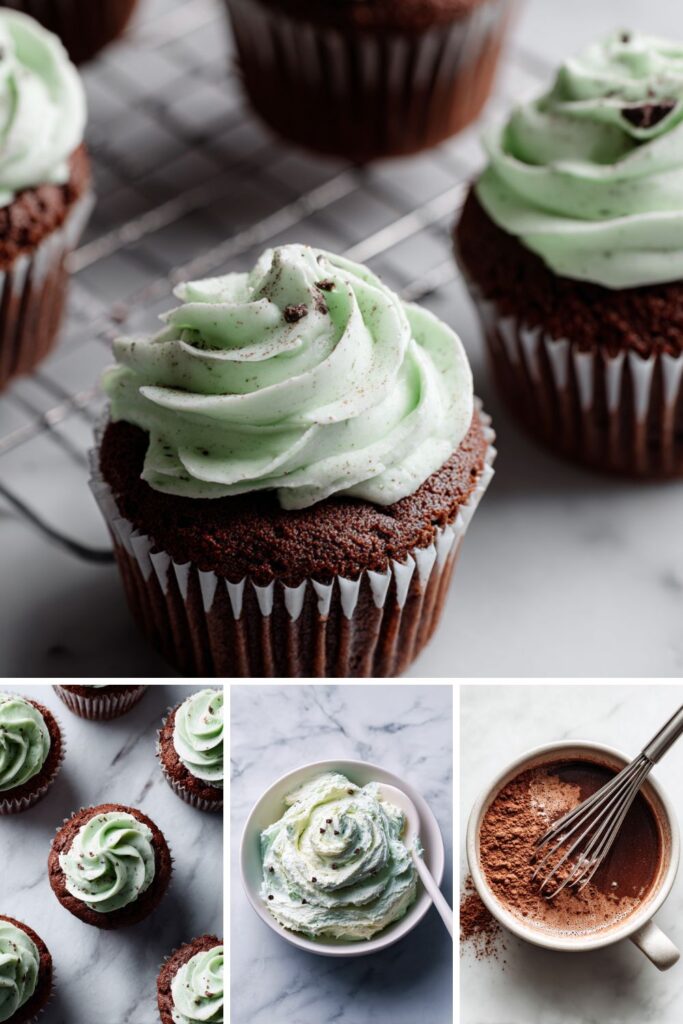 Chocolate Cupcakes With Mint Chip Frosting Recipe
