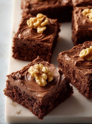 Chocolate Sheet Cake with Peanut Butter Frosting Recipe