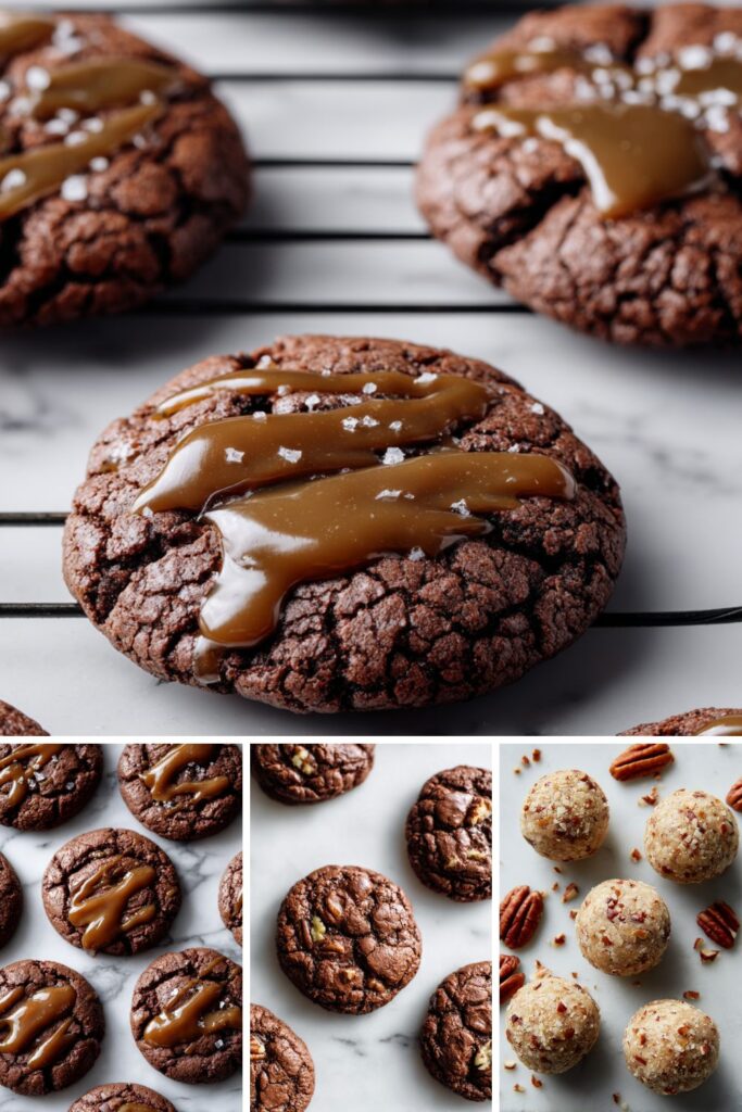 Chocolate Turtle Cookies Recipe