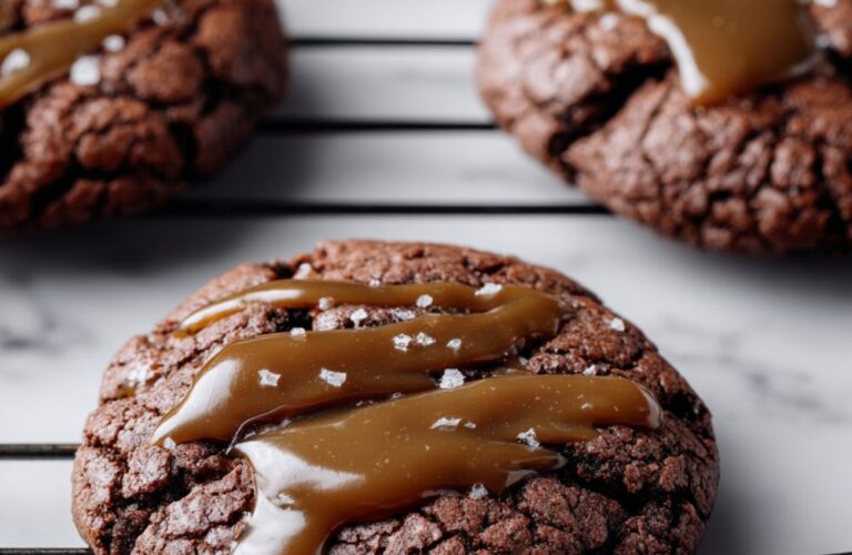 Chocolate Turtle Cookies Recipe