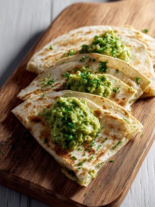 Chorizo and Shrimp Quesadillas with Smoky Guacamole Recipe