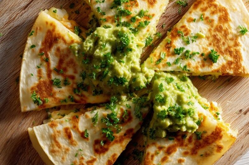 Chorizo and Shrimp Quesadillas with Smoky Guacamole Recipe