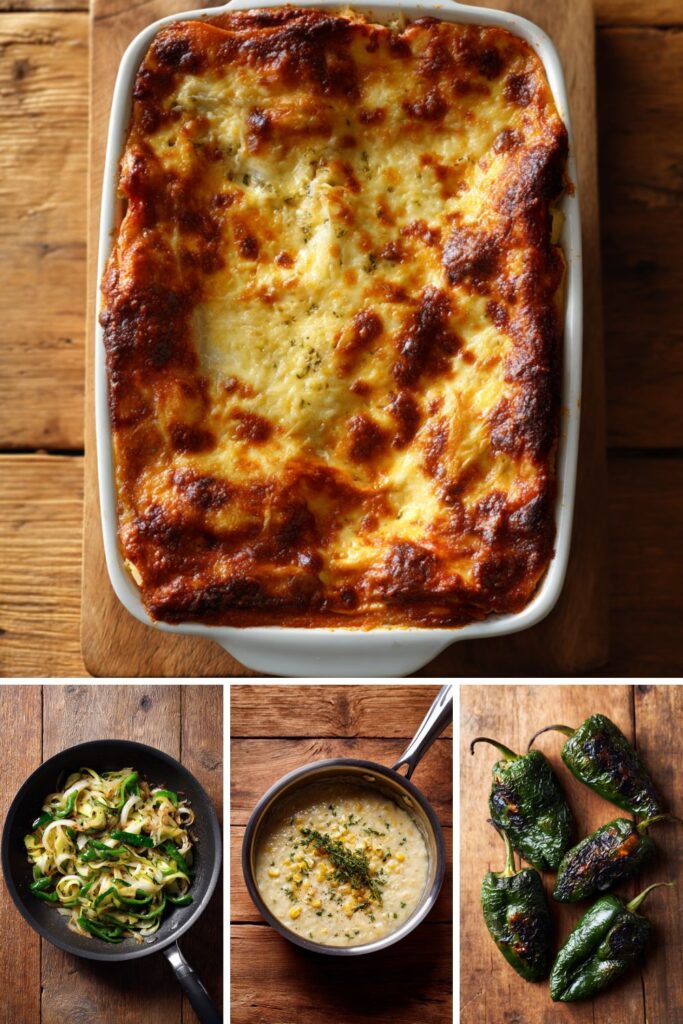 Corn and Poblano Lasagna Recipe