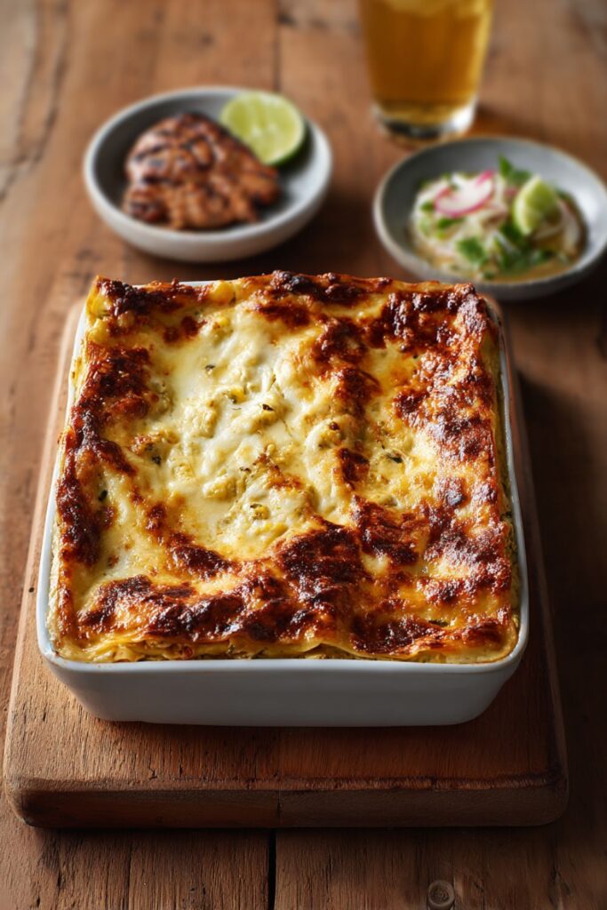 Corn and Poblano Lasagna Recipe