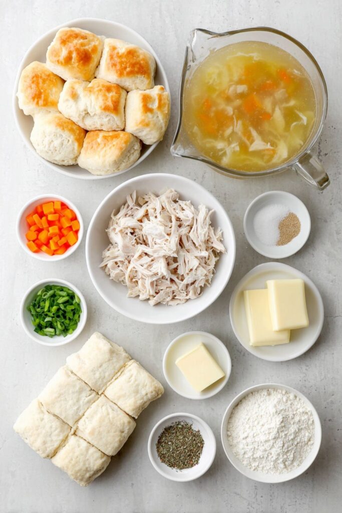 Cracker Barrel Chicken And Dumplings With Biscuits Recipe