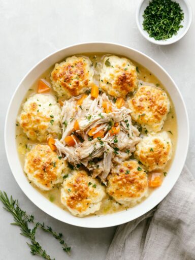 Cracker Barrel Chicken And Dumplings With Biscuits Recipe