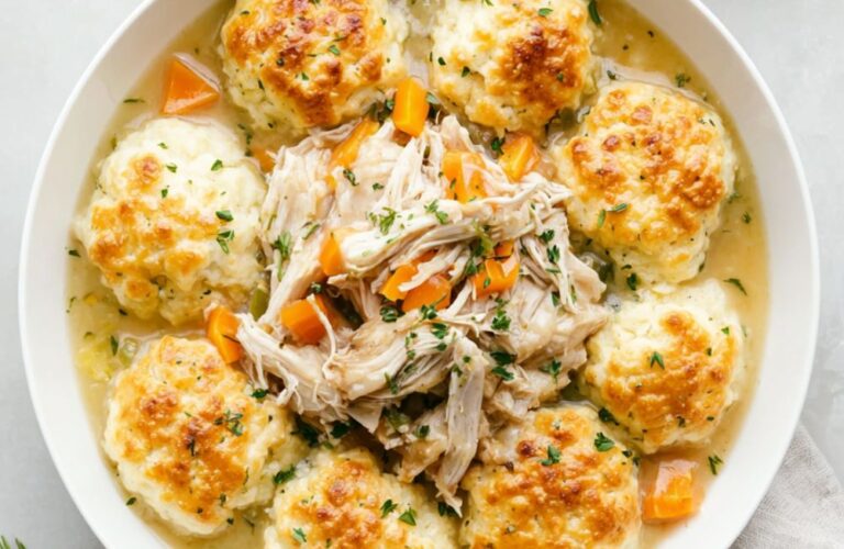 Cracker Barrel Chicken And Dumplings With Biscuits Recipe