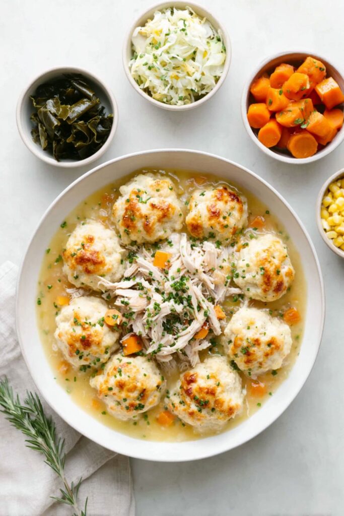Cracker Barrel Chicken And Dumplings With Biscuits Recipe