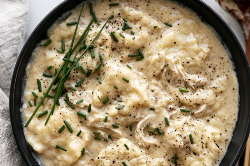 Cracker Barrel Chicken And Dumplings With Biscuits Recipe
