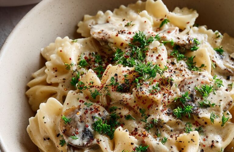 Creamy Mushroom Pasta Recipe