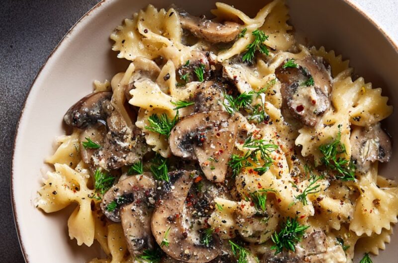 Creamy Mushroom Pasta Recipe