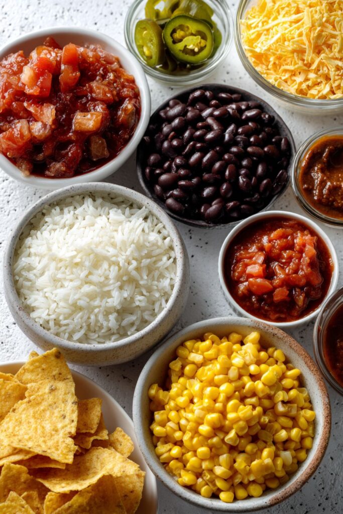 Crunchy Bean, Rice and Corn Bake Recipe