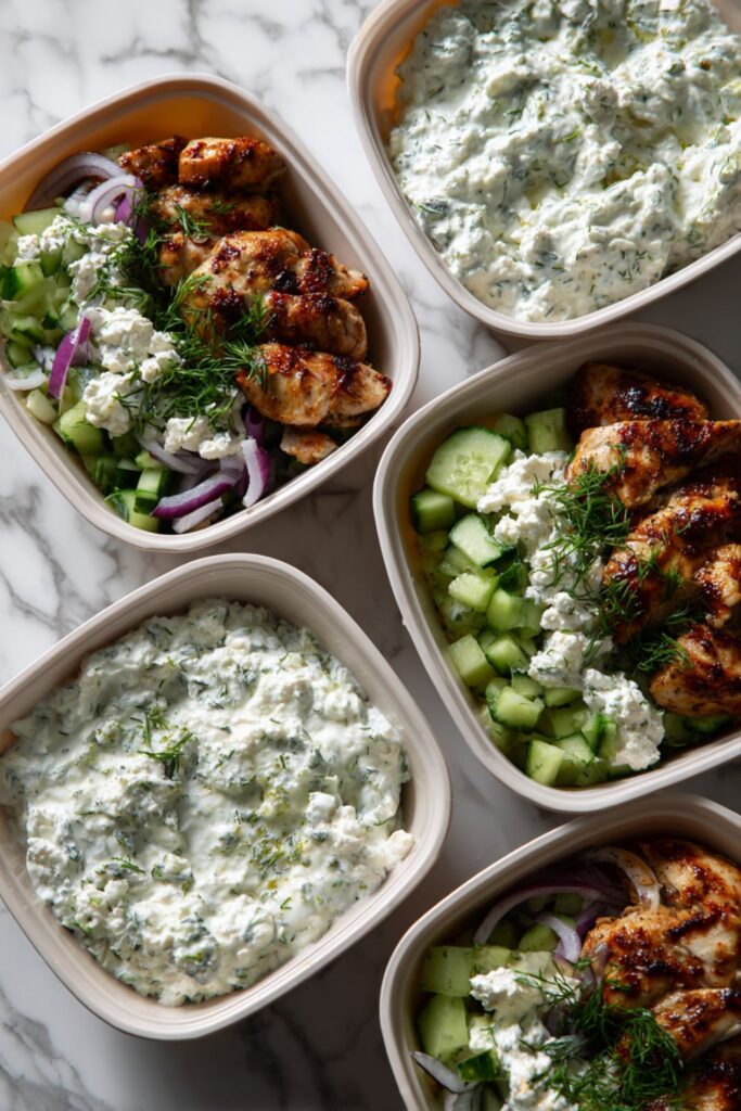 Greek Chicken Meal Prep Bowls