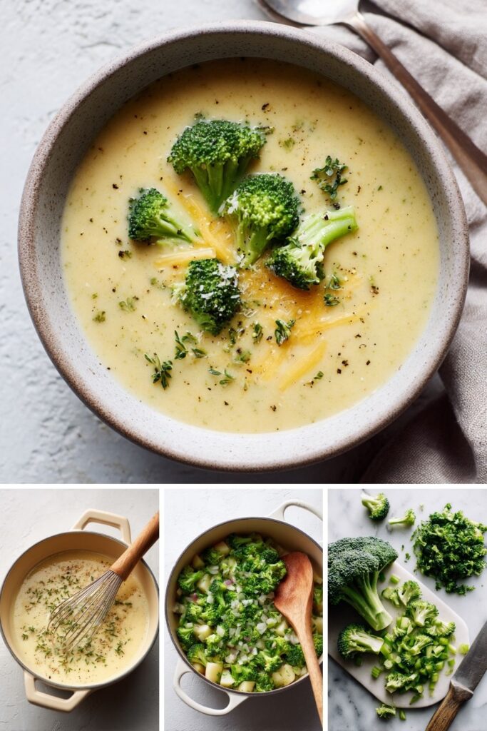 Healthified Broccoli Cheddar Soup Recipe