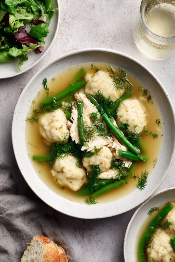 Hearty Chicken and Dumplings Lightened-Up Recipe