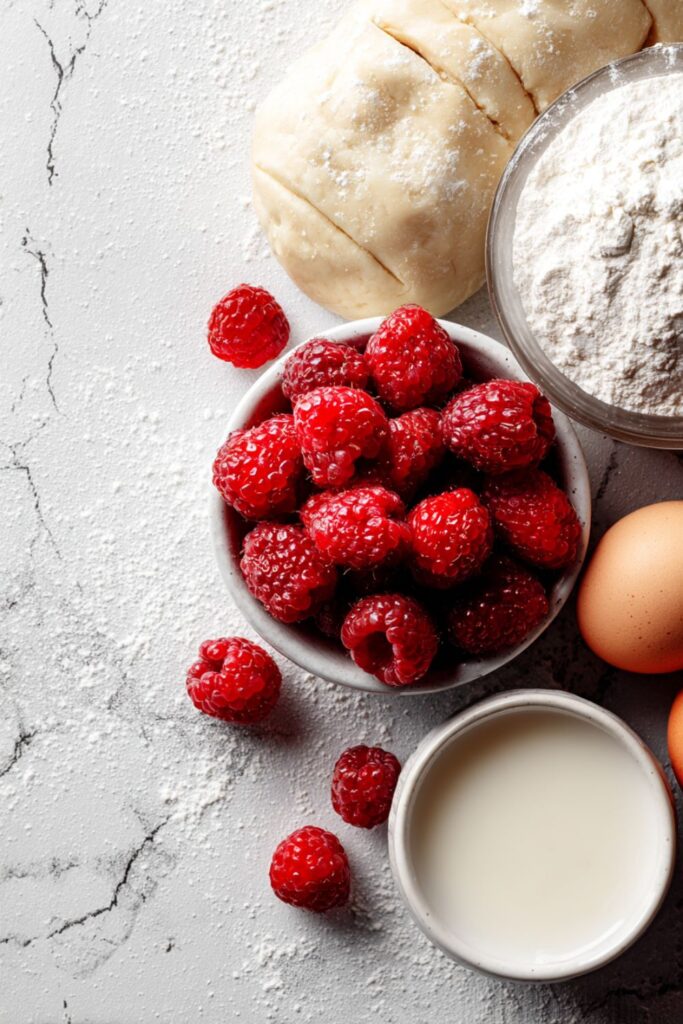 Iced Raspberry Pastry Braid Recipe