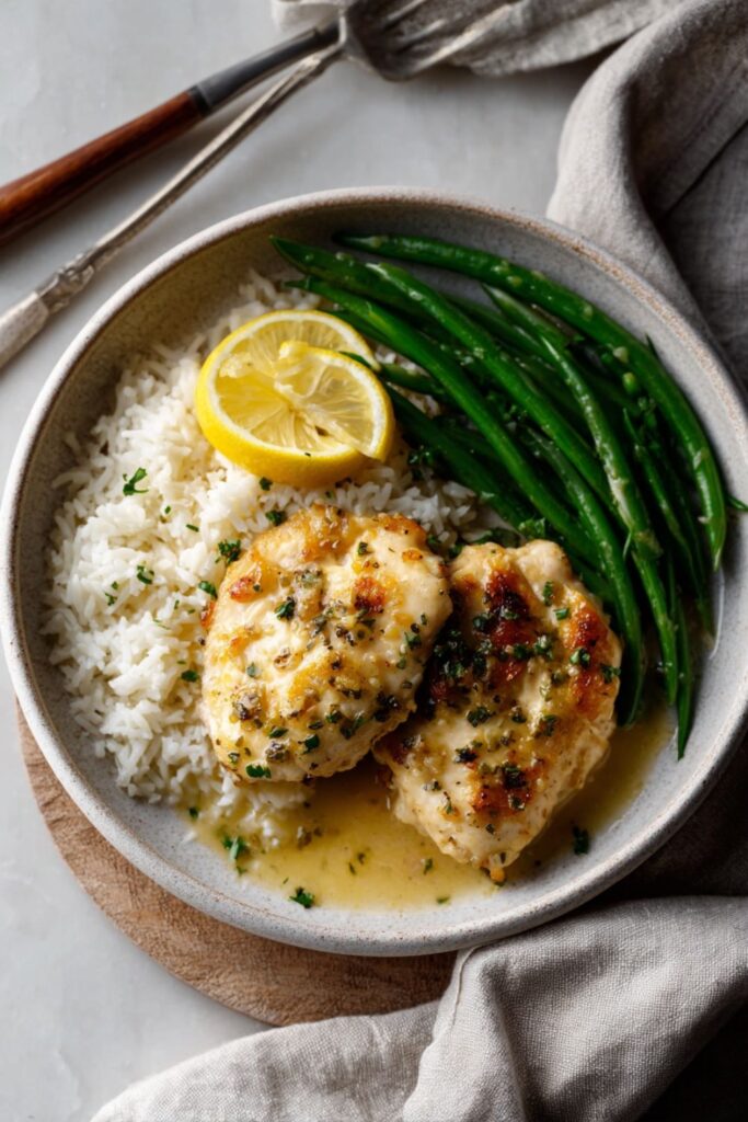 Lemon Butter Chicken & Rice