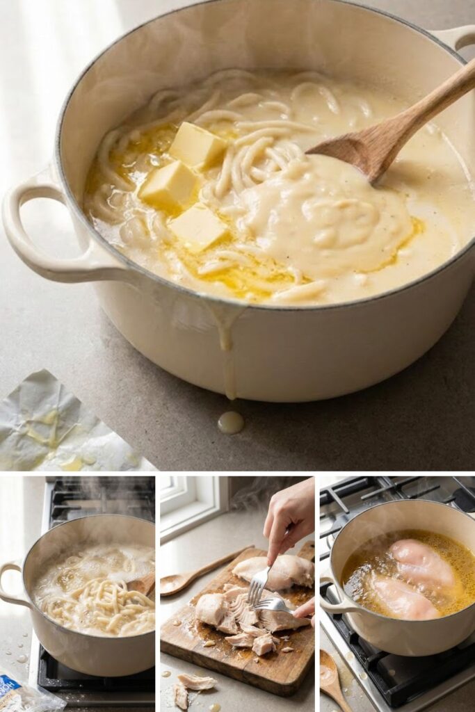 Cracker Barrel Chicken Noodles Recipe