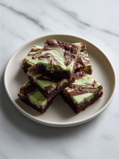 Mint Chocolate Chip Cheesecake Brownies Recipe