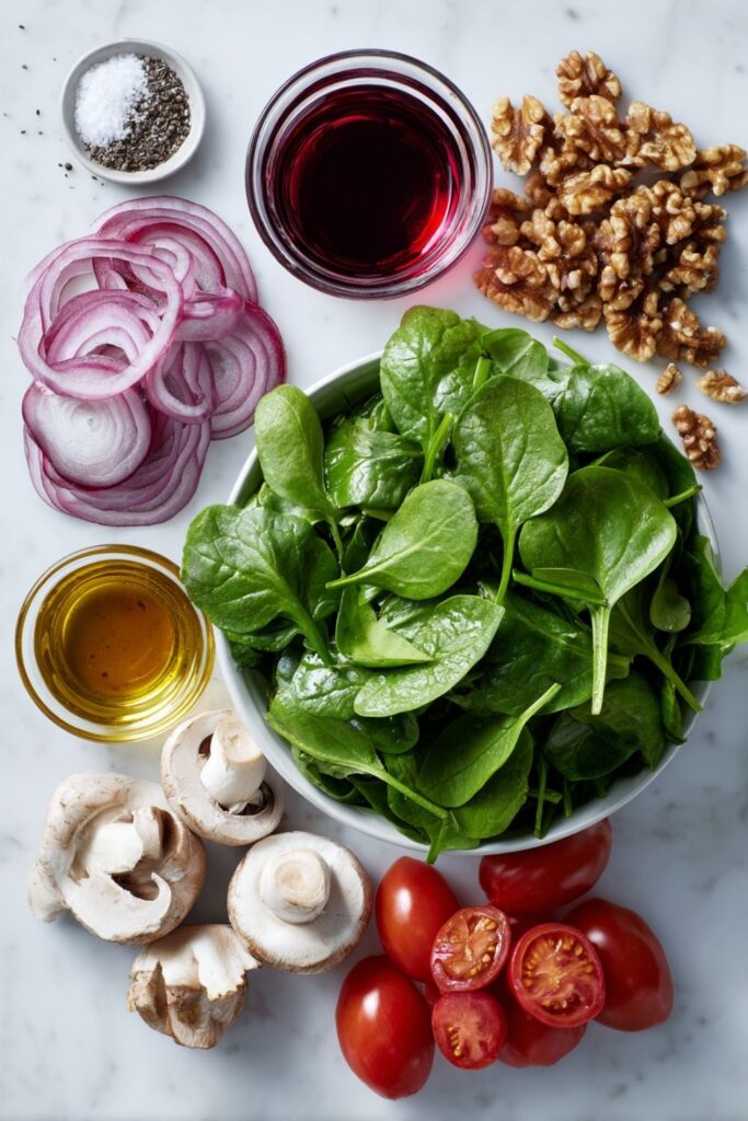 Super Food Spinach Salad with Pomegranate-Glazed Walnuts Recipe