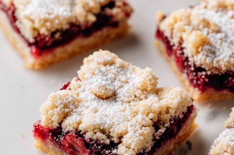 Raspberry Crumble Bars Recipe