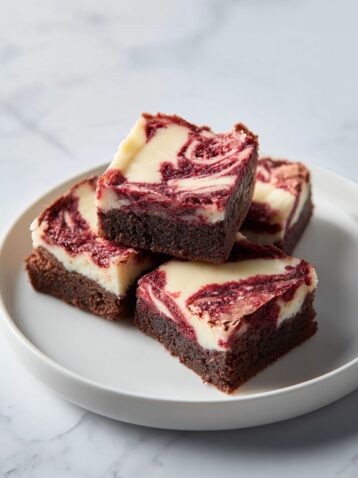 Red Velvet Cheesecake Swirl Brownies Recipe