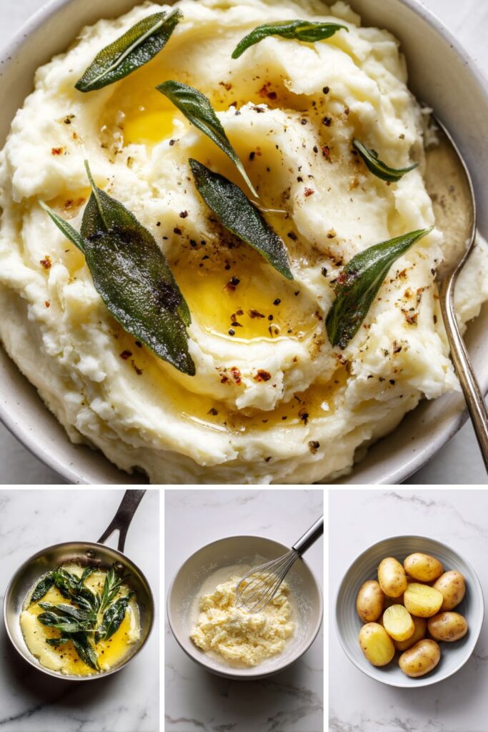 Sage-Butter Mashed Potatoes Recipe