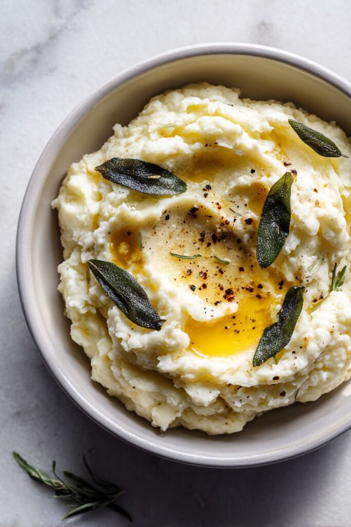 Sage-Butter Mashed Potatoes Recipe