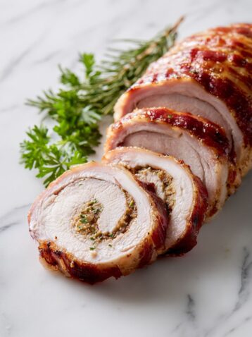 Sausage and Apple Stuffed Pork Roast Recipe