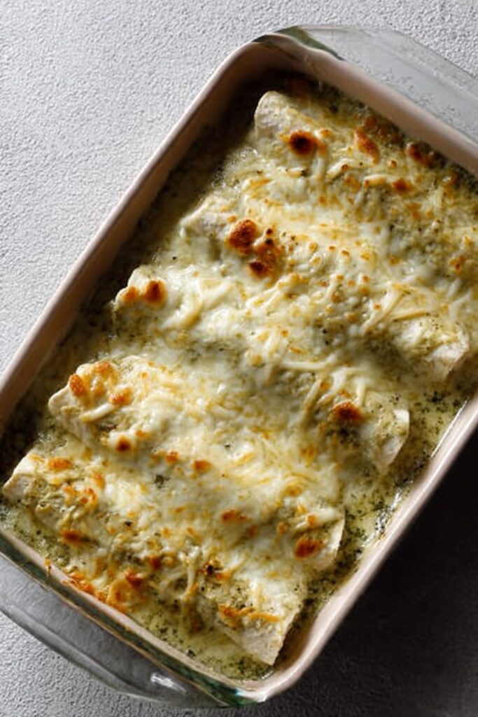 Sour Cream Chicken Enchiladas