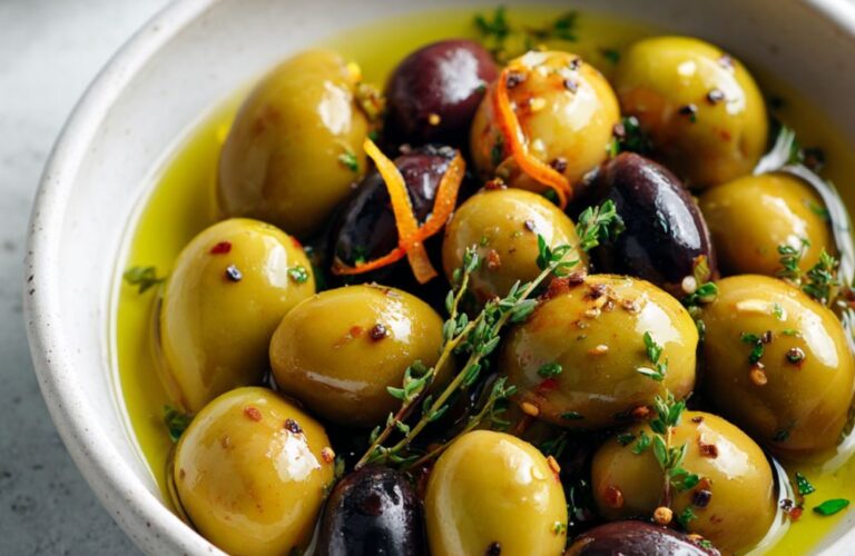 Warm Marinated Olives Recipe